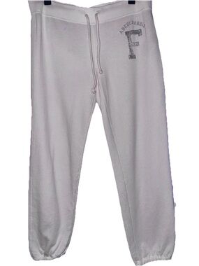 Vintage y2k Abercrombie & Fitch Rhinestone Jogger Sweatpants Cropped M